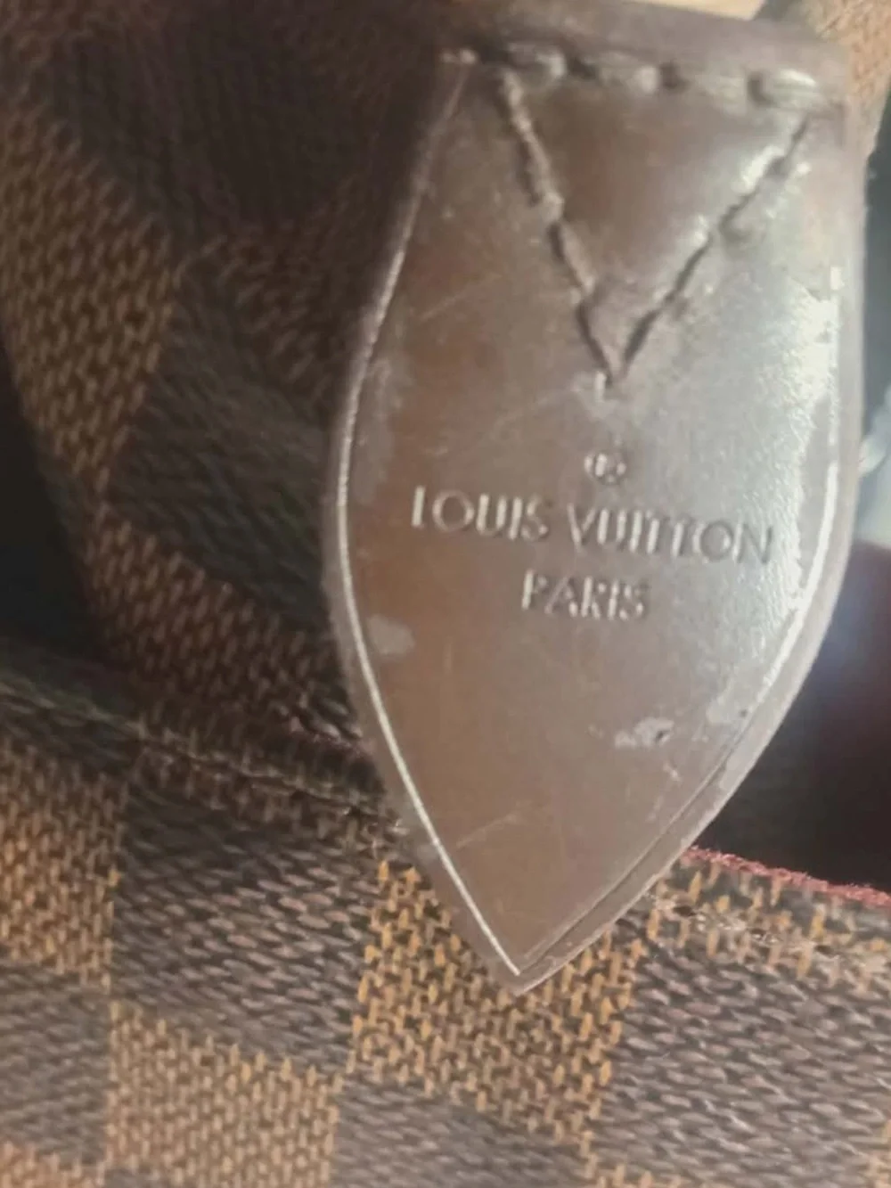 Louis Vuitton Damier Ebene Totally MM Shoulder Tote Bag